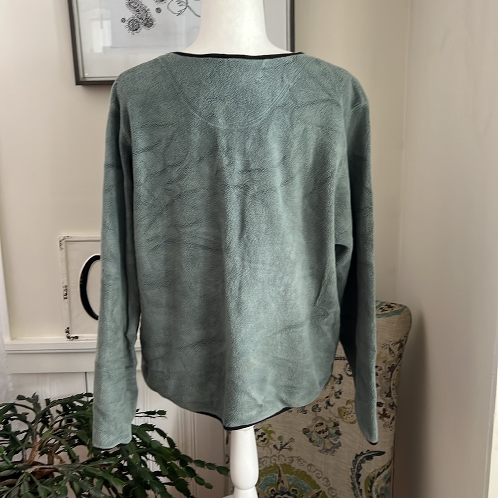 Vintage L.L. Bean Fleece Cardigan - Picture 5 of 8